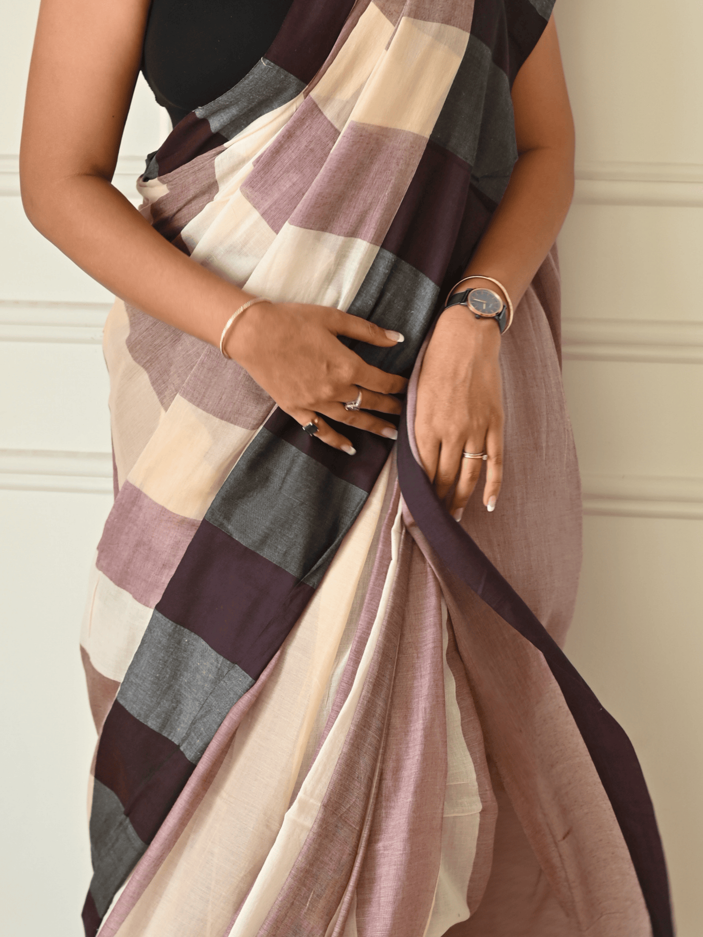 Chai Glaze Mul Modal Saree