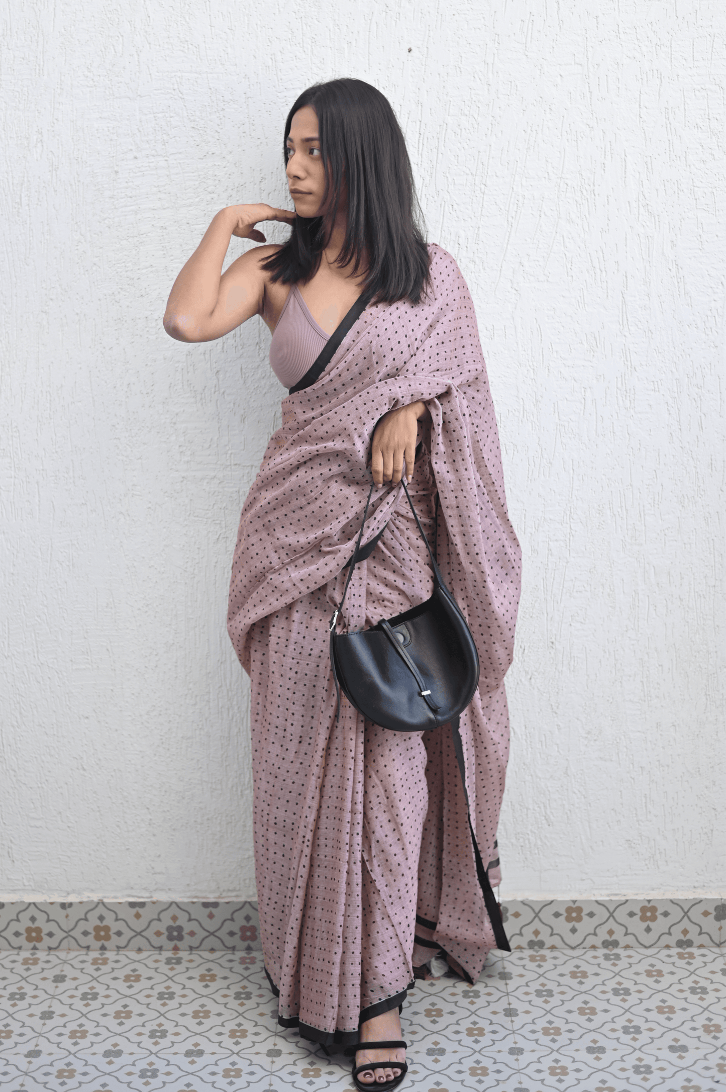 The Nude Dot Saree