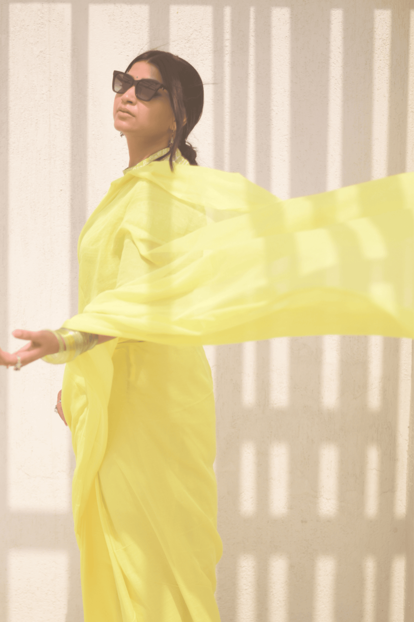 Lemonade Mul Saree - Mayin India