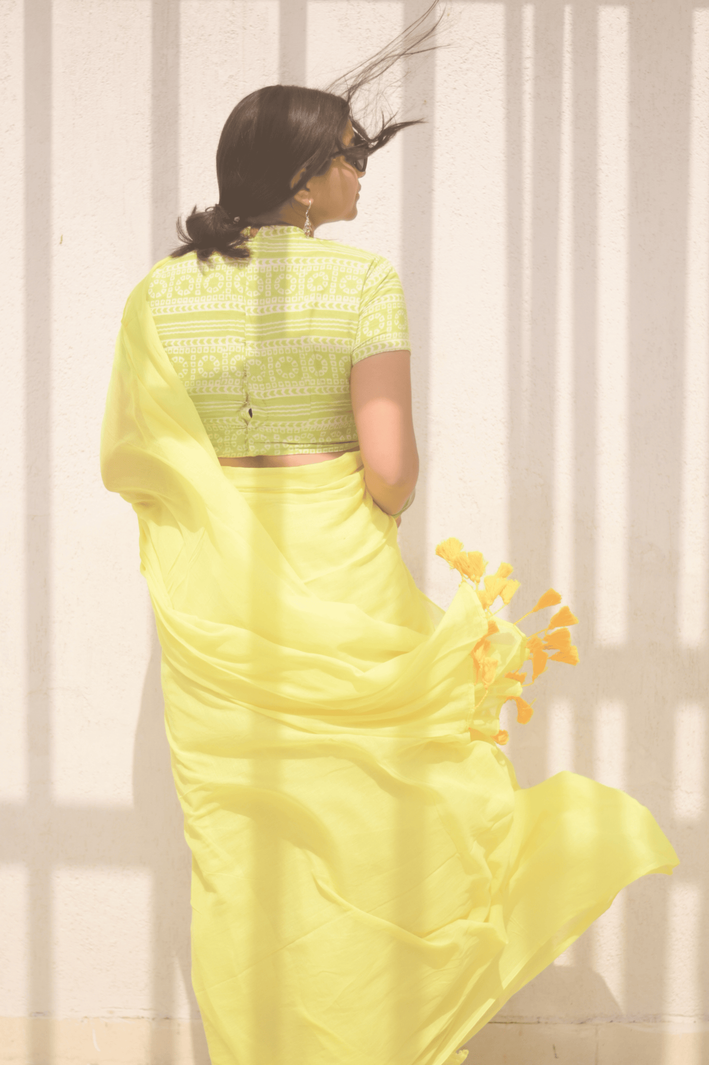 Lemonade Mul Saree - Mayin India