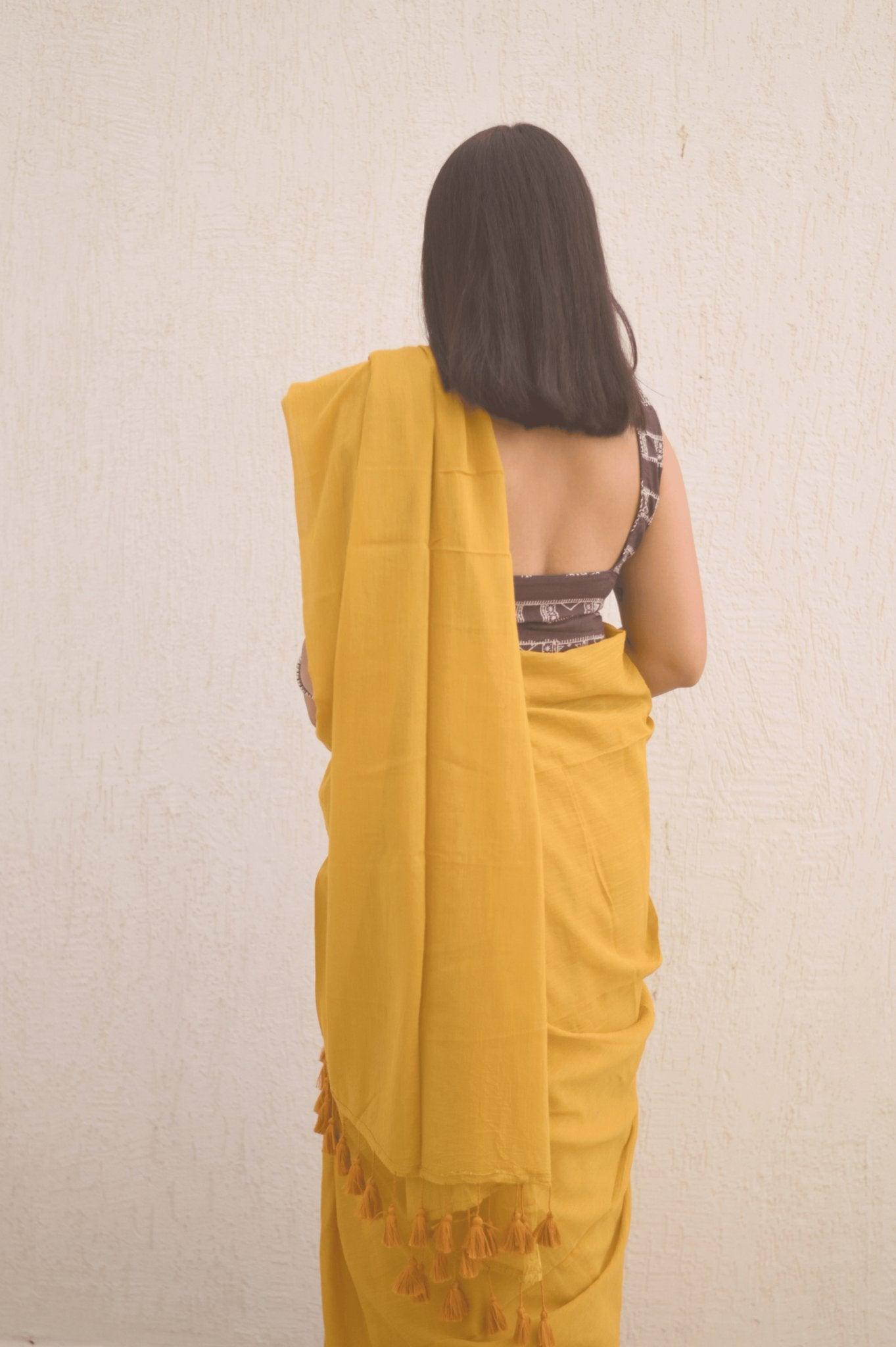 Amber Mulmul Saree - Mayin India