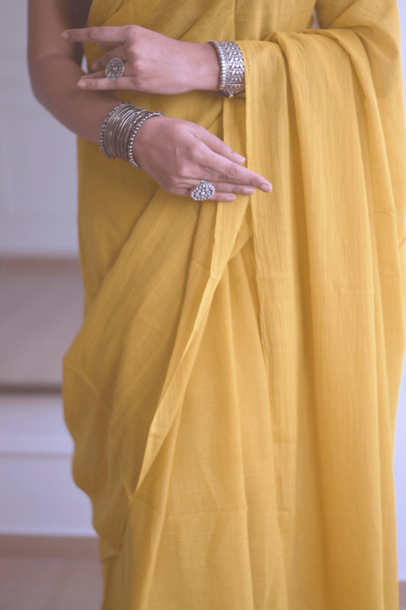 Amber Mulmul Saree - Mayin India