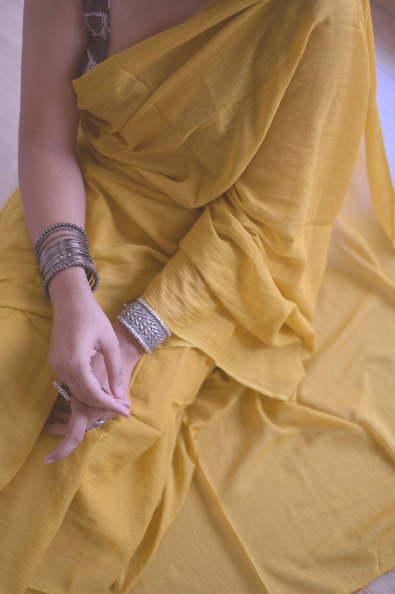 Amber Mulmul Saree - Mayin India