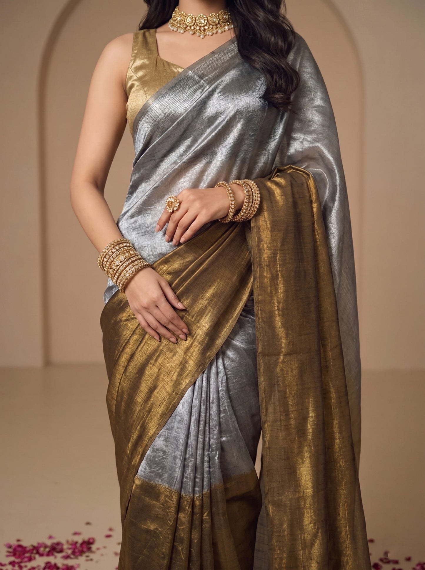 Amaira Handloom Tissue Saree