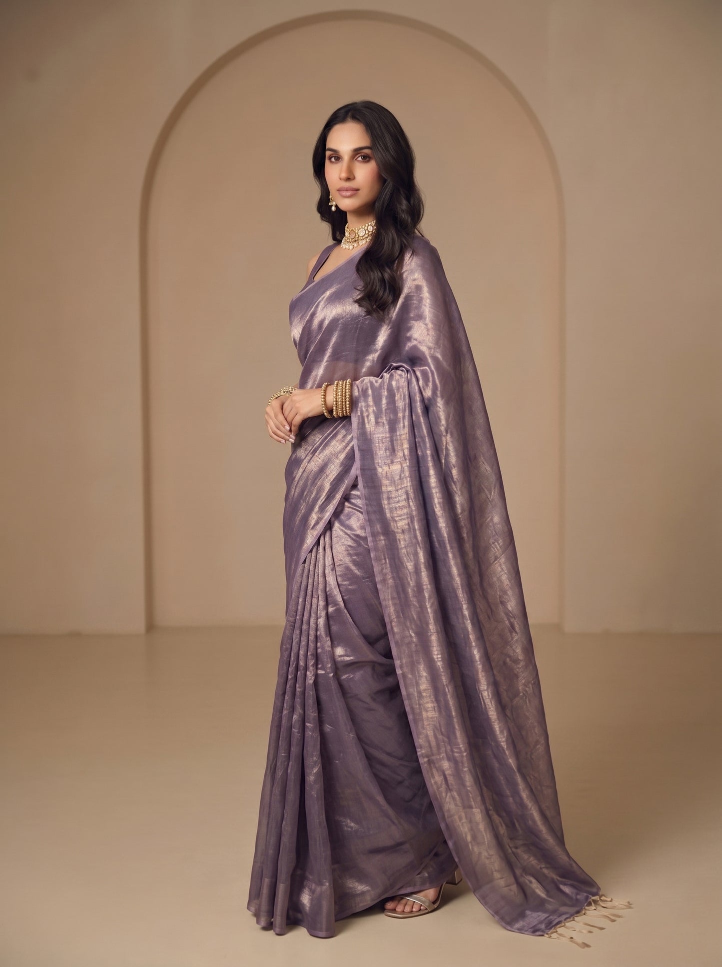 Tarini Handloom Tissue Saree