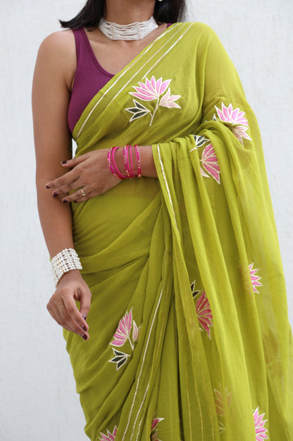 Olive and Figs Saree