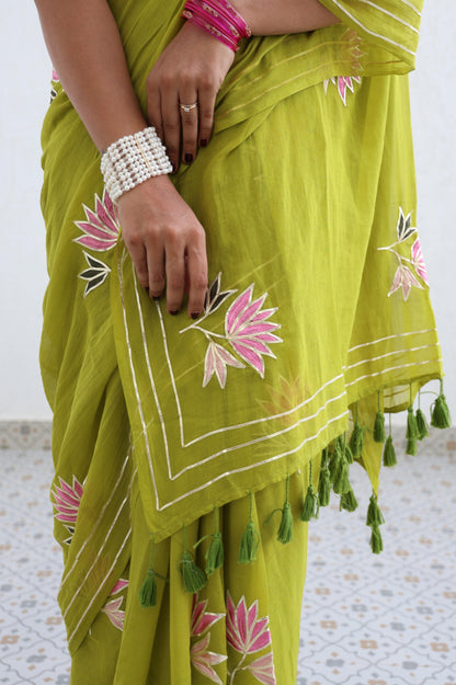 Olive and Figs Saree