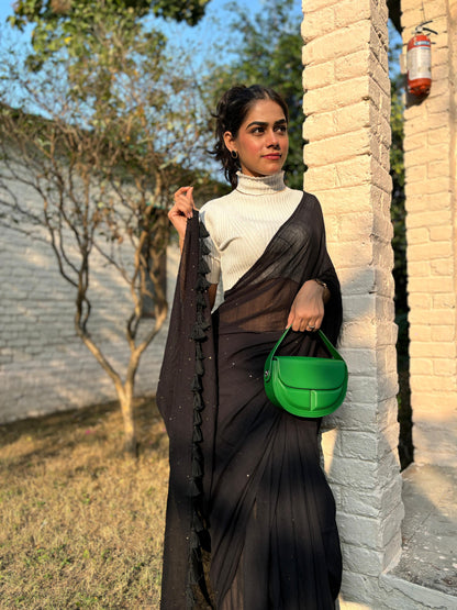 Celestial Noir Saree