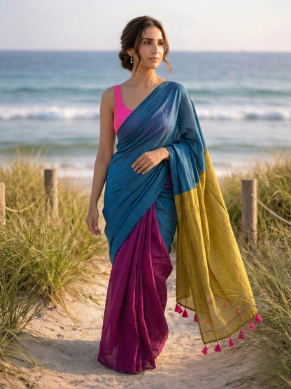 Full Swag Acrylic Cotton Saree