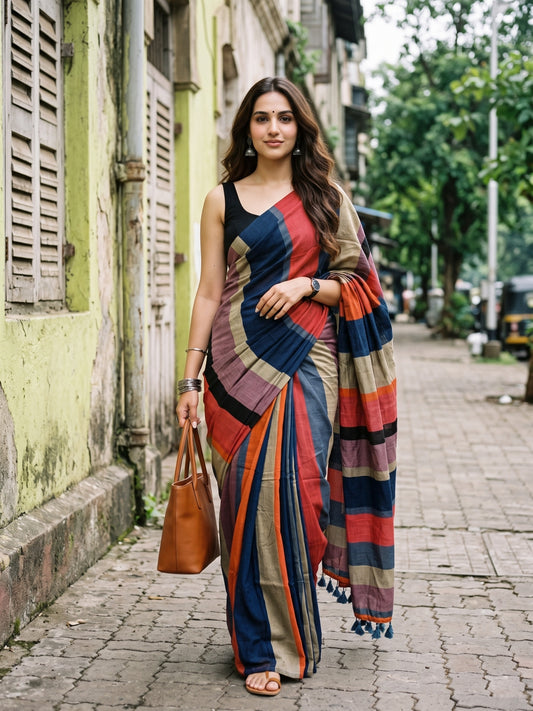 Urban Tide Acrylic Cotton Saree