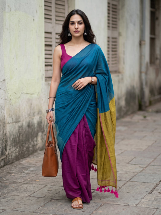 Full Swag Acrylic Cotton Saree