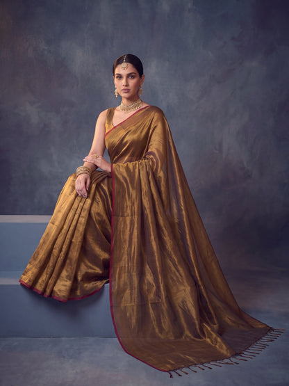 Svarn Handloom Tissue Saree