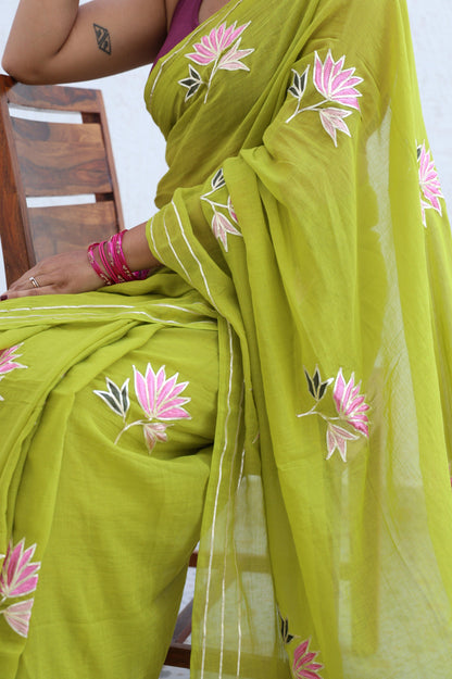 Olive and Figs Saree