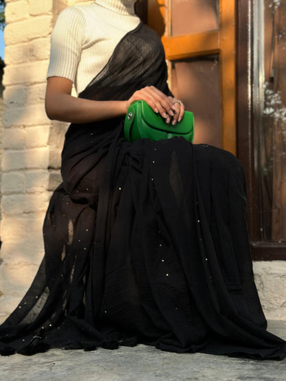 Celestial Noir Saree