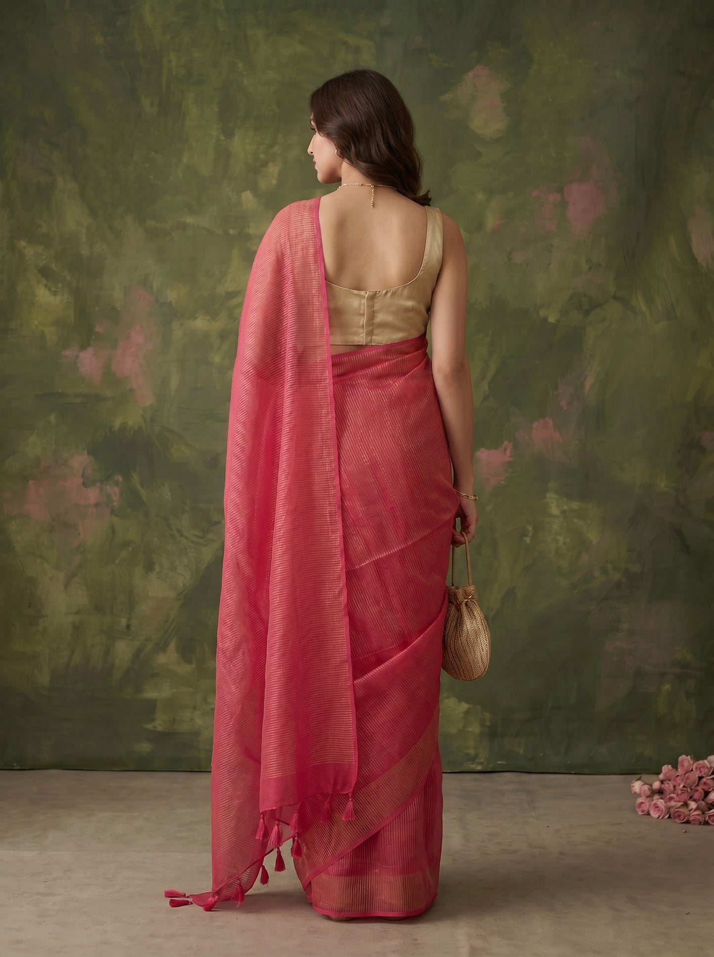 Rouge Mulmul Saree