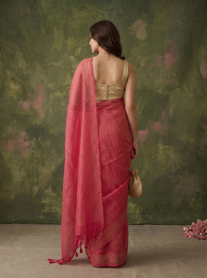 Rouge Mulmul Saree