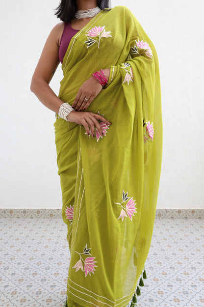 Olive and Figs Saree