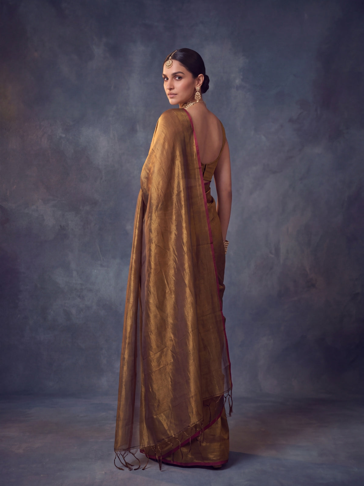 Svarn Handloom Tissue Saree