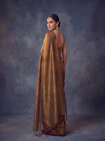 Svarn Handloom Tissue Saree