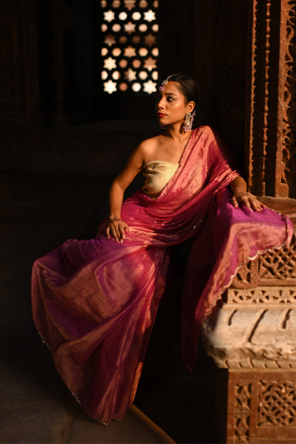 Raani Handwoven Tissue Saree