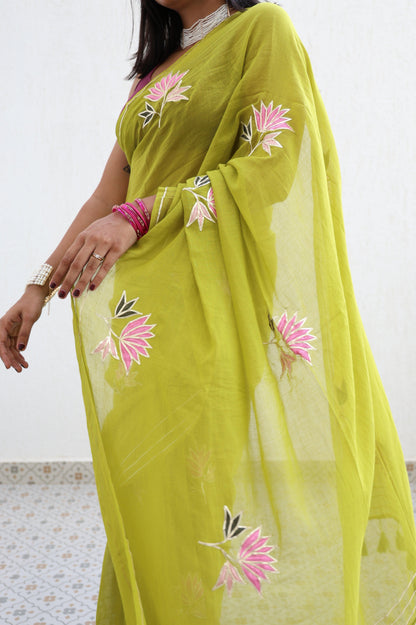 Olive and Figs Saree