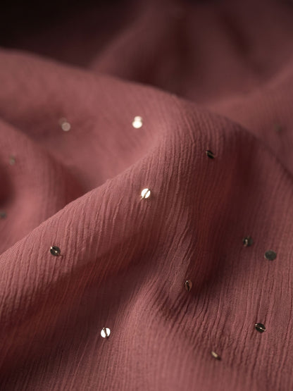 Showtime - Desert Rose Mukaish Work Chiffon Partywear Saree