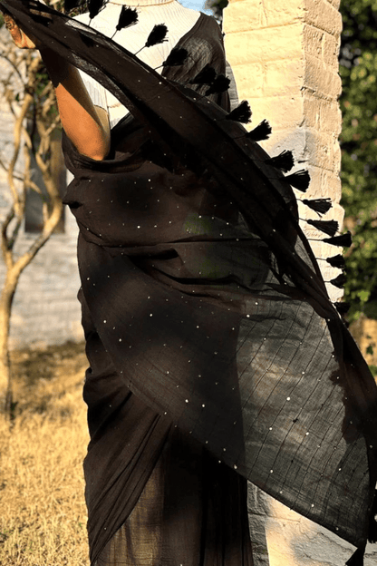 Celestial Noir Saree