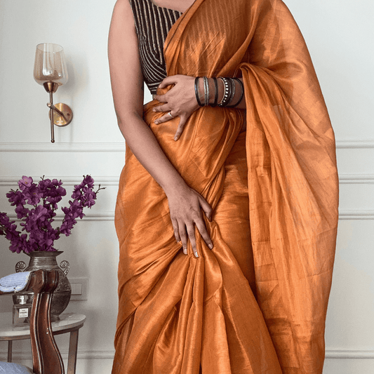 Sunshine Soiree Mul Tissue Saree