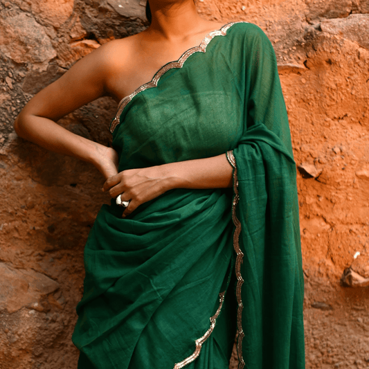 Art Deco Mul Saree