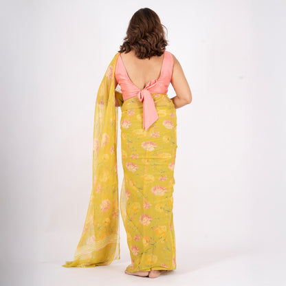 Zyra Pure Chiffon Saree