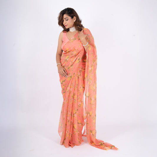 Elara Pure Chiffon Saree