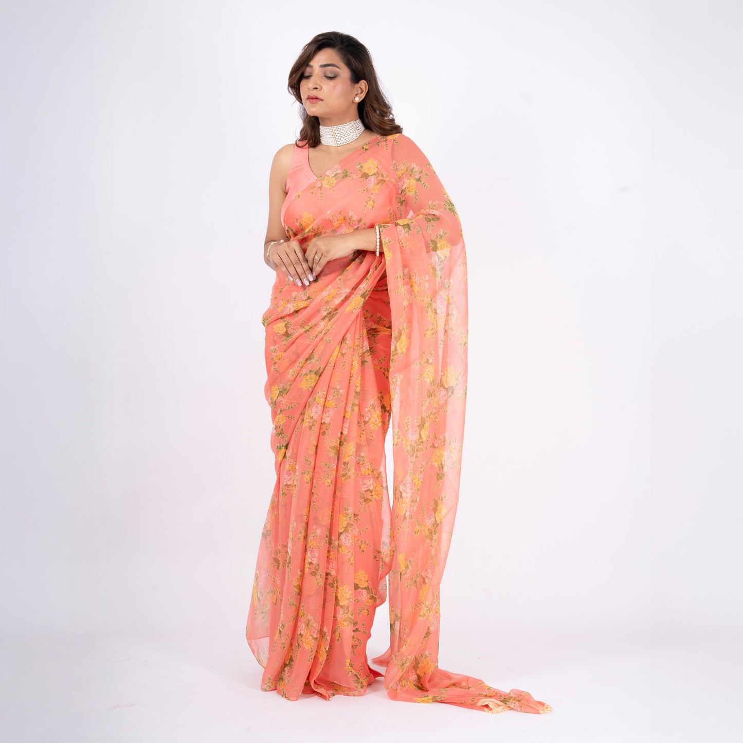 Elara Pure Chiffon Saree