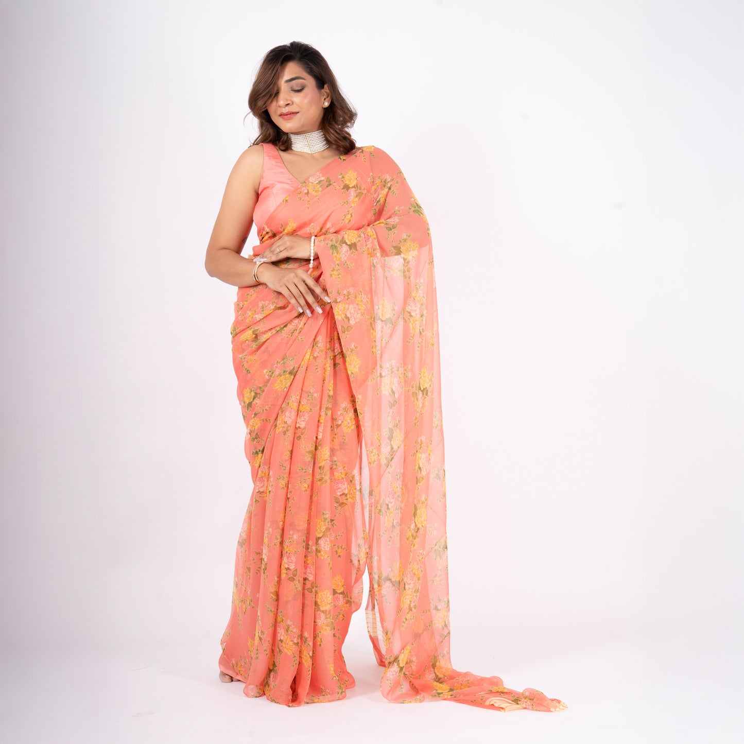 Elara Pure Chiffon Saree