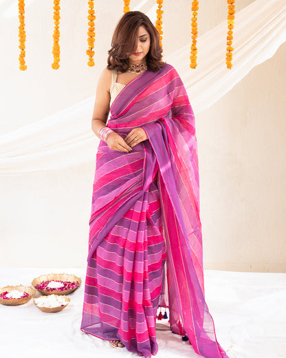 Abhira Cotton Zari Saree