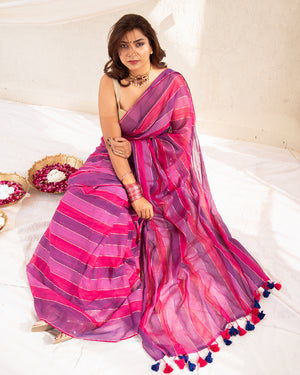 Abhira Cotton Zari Saree