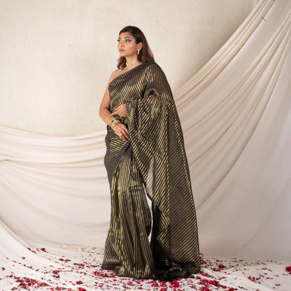 Saanjh Cotton Zari Saree