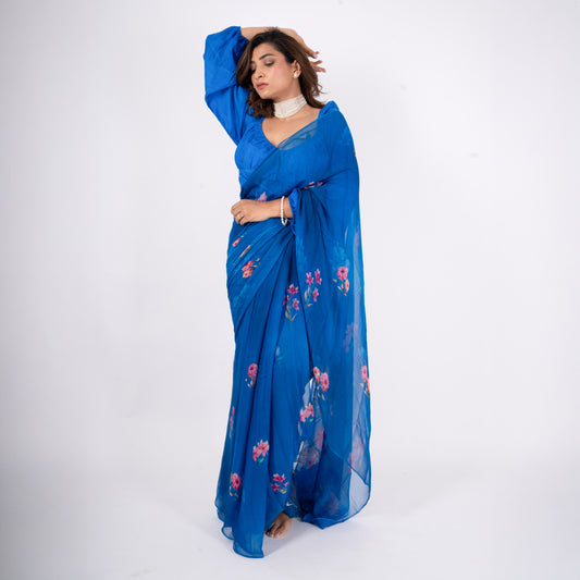 Azura Pure Chiffon Saree