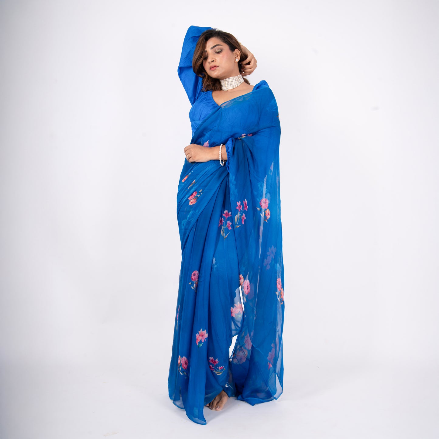 Azura Pure Chiffon Saree
