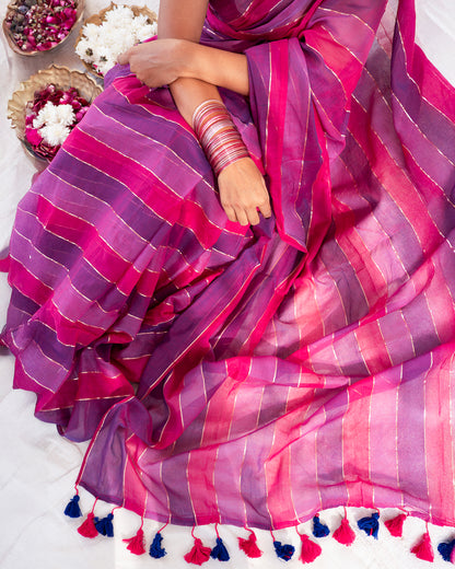 Abhira Cotton Zari Saree