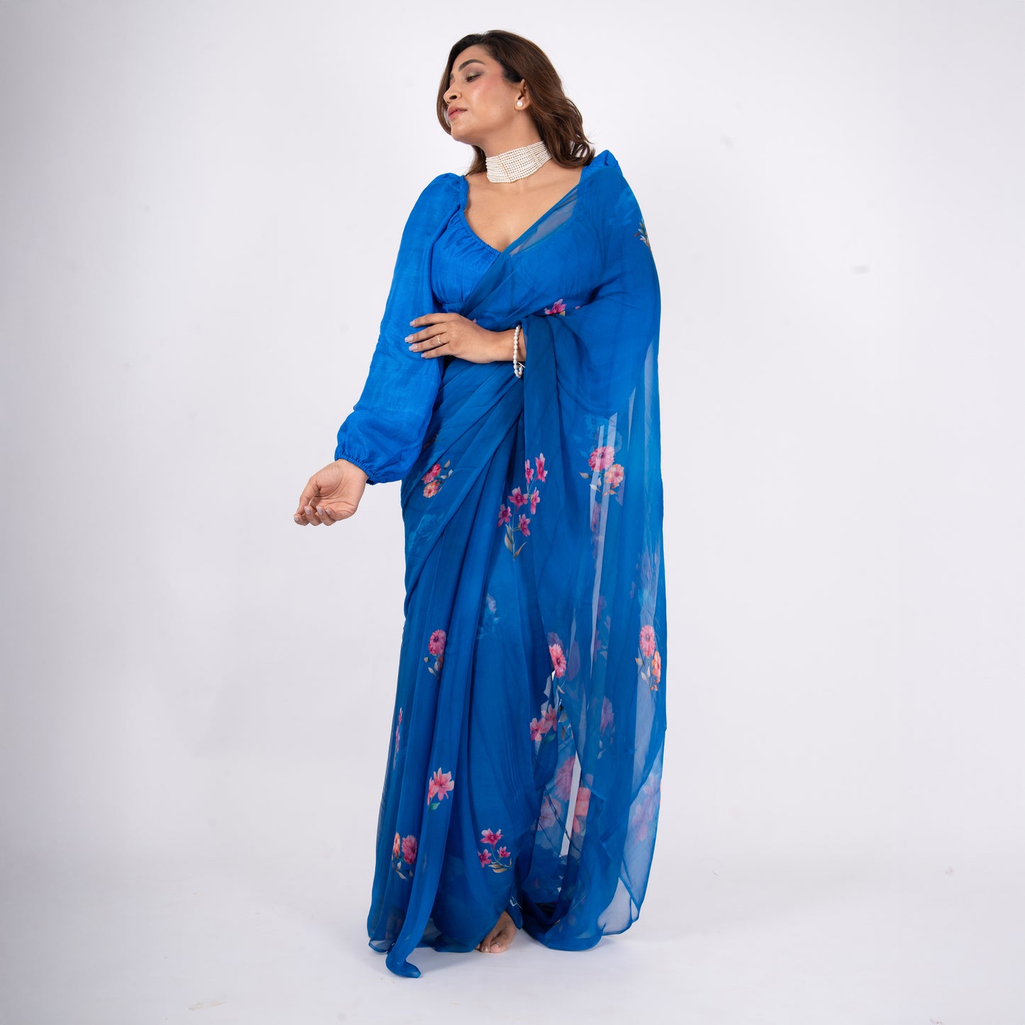 Azura Pure Chiffon Saree