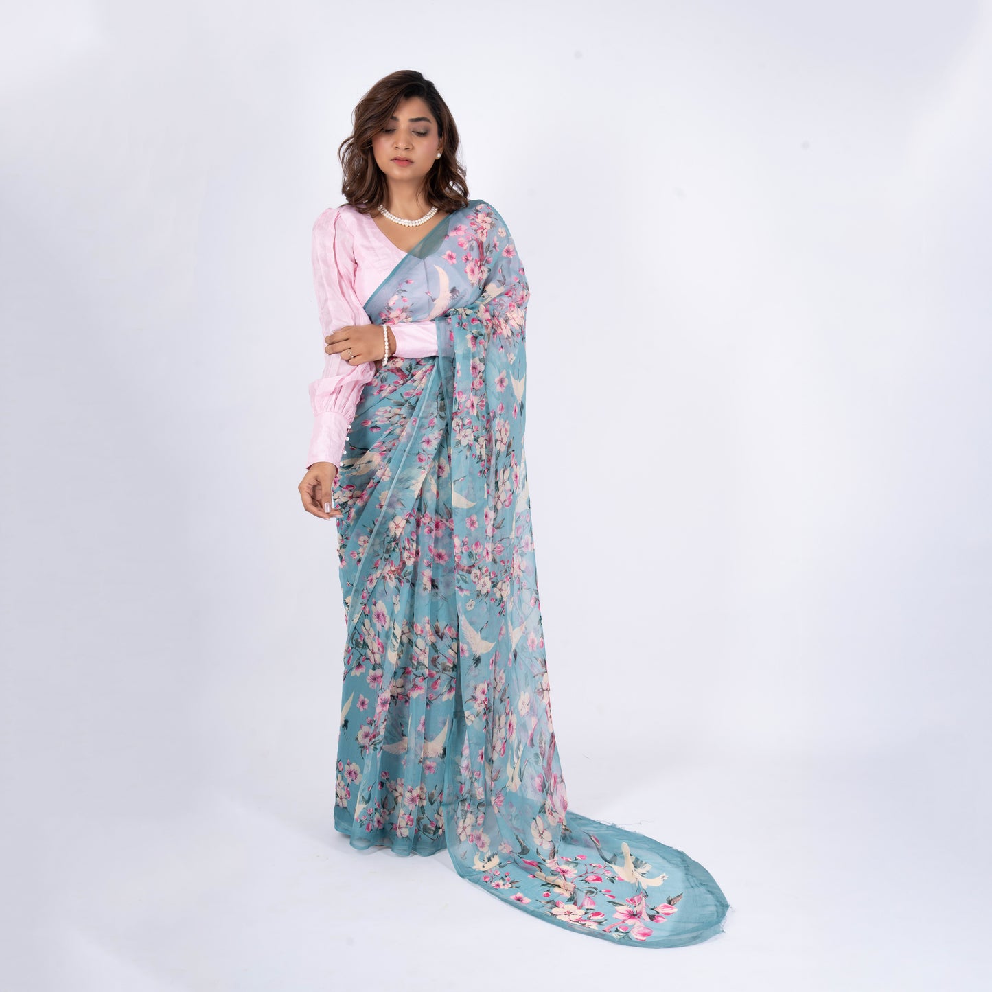 Sakura Pure Chiffon Saree