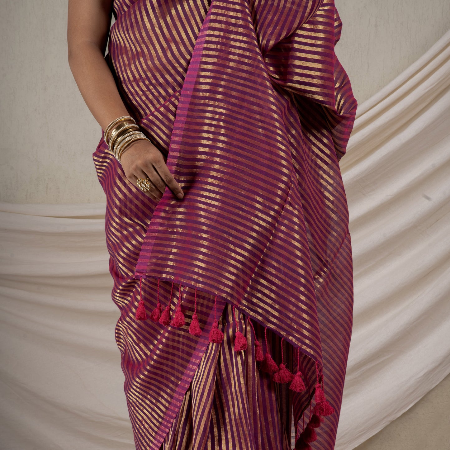 Meera Cotton Zari Saree