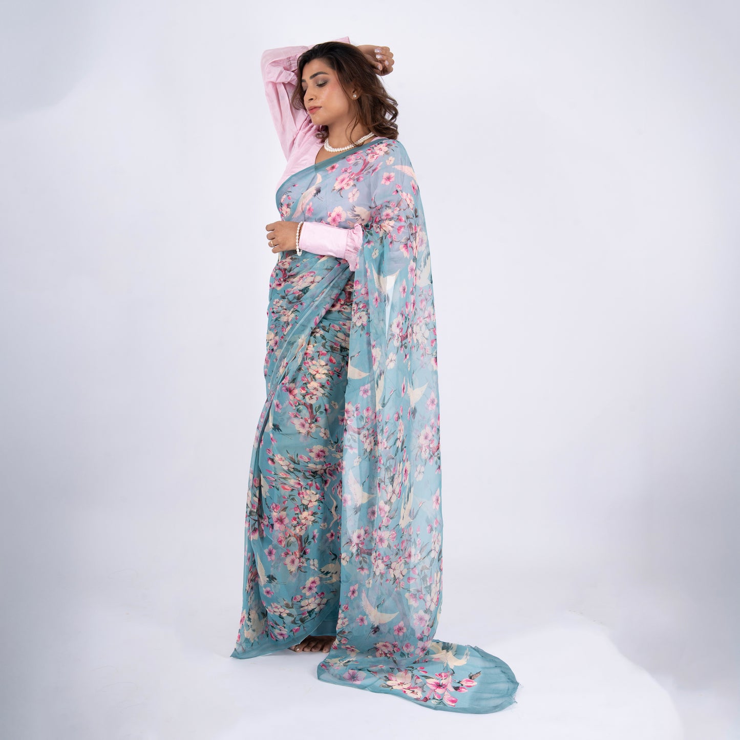 Sakura Pure Chiffon Saree
