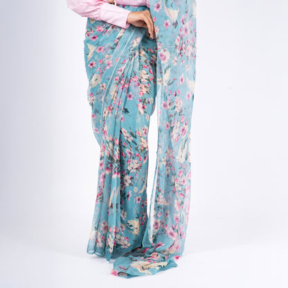 Sakura Pure Chiffon Saree