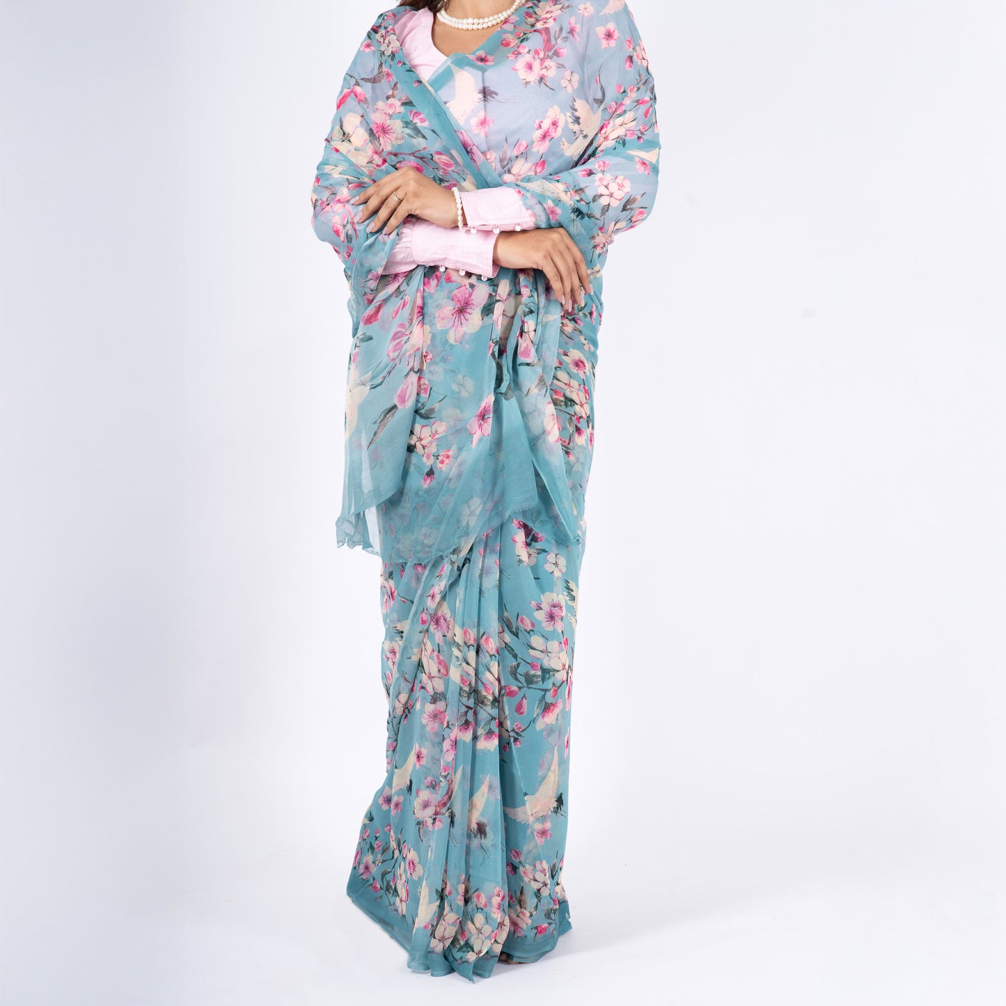 Sakura Pure Chiffon Saree