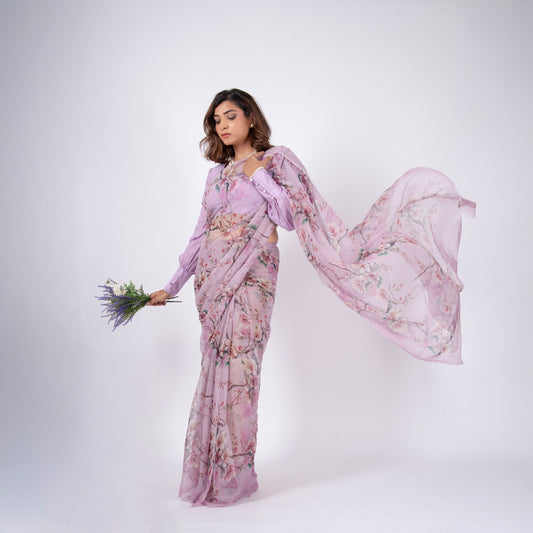 Amaris Pure Chiffon Saree