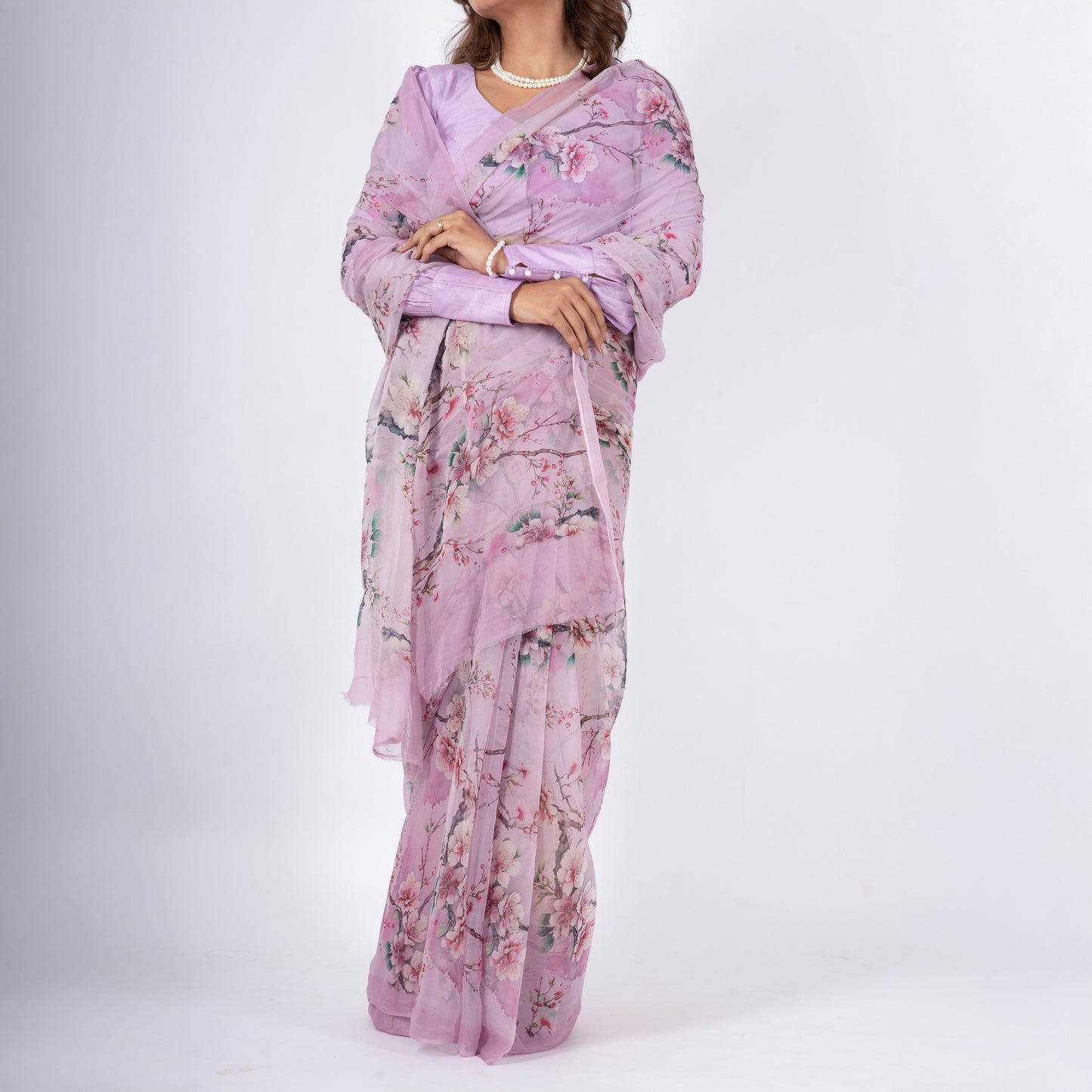 Amaris Pure Chiffon Saree