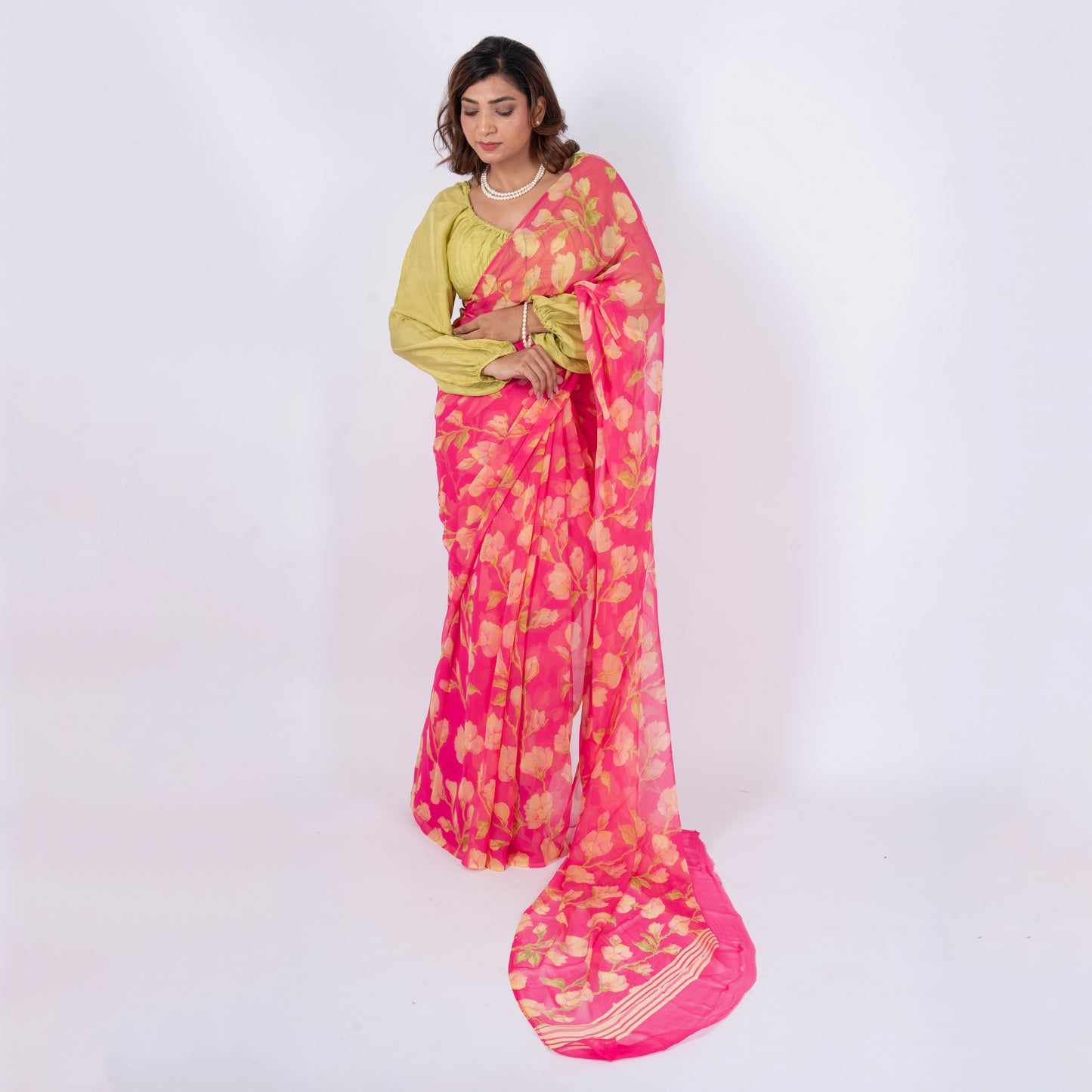 Elysia Pure Chiffon Saree