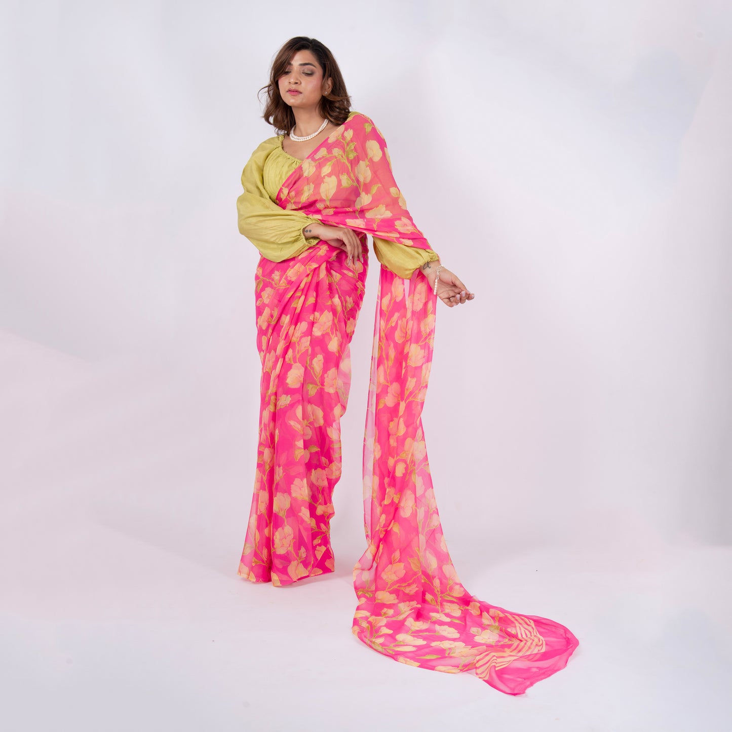 Elysia Pure Chiffon Saree