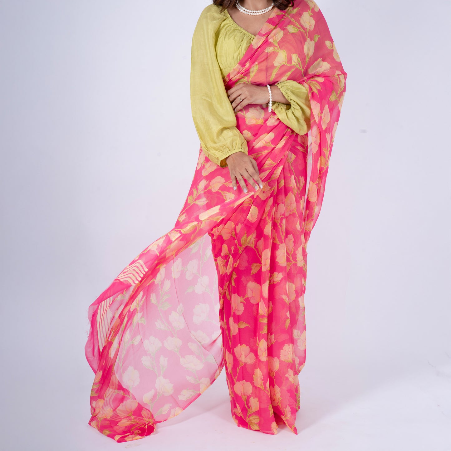 Elysia Pure Chiffon Saree